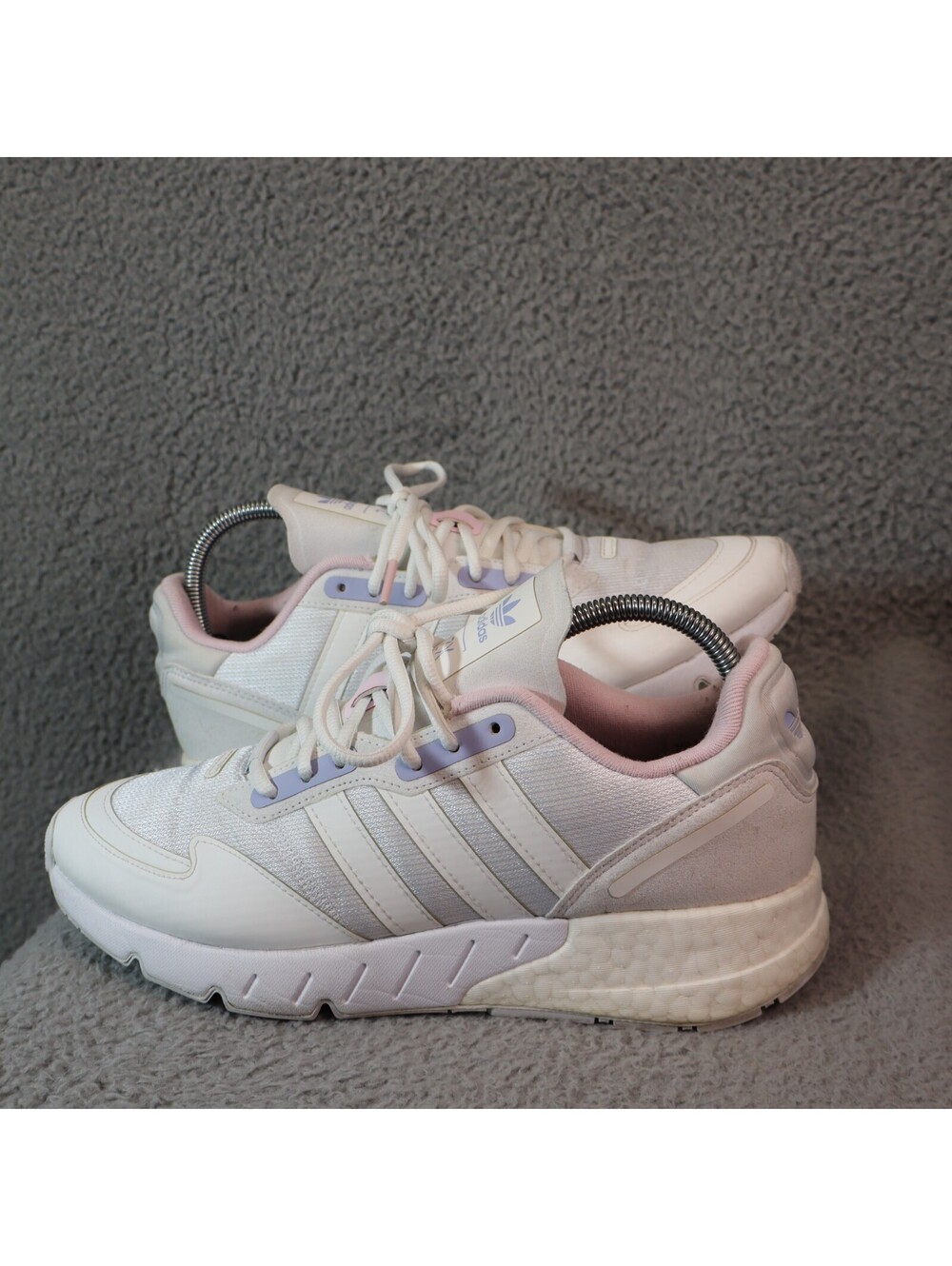 Adidas Women sz 9.5 ZX 1K Boost White Low Top Running H02939